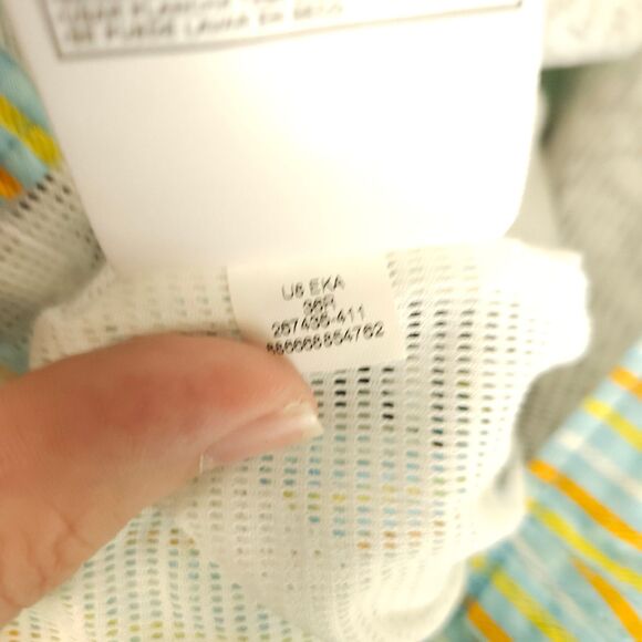 Nike Air Jordan Mens 36 Green Striped Mesh Lined Chino Khaki Board Shorts - Picture 8 of 11